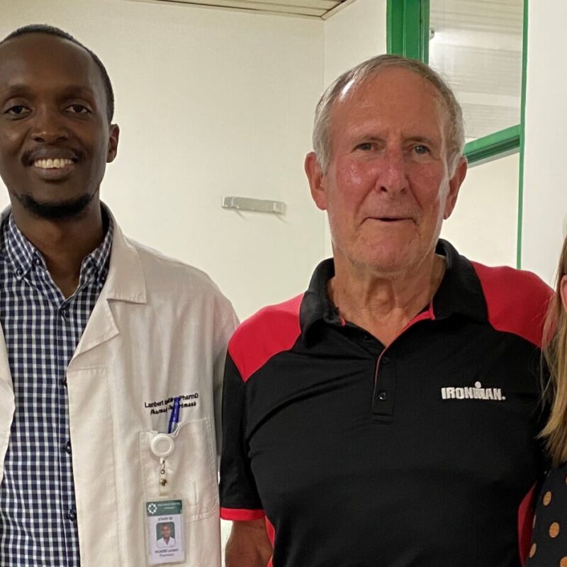 Pharmacists Rebecca Nashett, Lambert Ingabire, George Shortis and Bonnie Greenwood